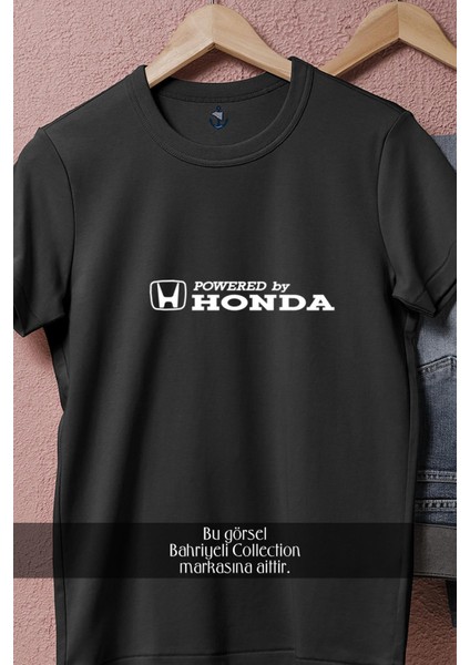 Oversize Powered By Honda Tasarımlı Unisex T-Shirt fiyatları