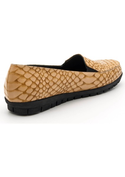 200592 Taba Timsah Baski Büyük Numara Bayan Ayakkabı modelleri