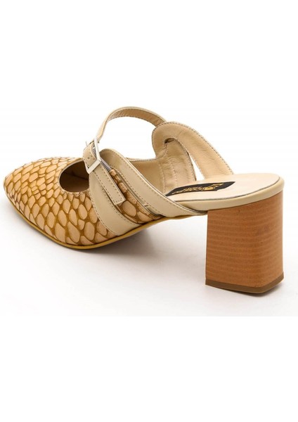 2405 Taba Büyük Numara Bayan Terlik Ayakkabı modelleri