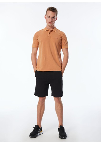 Açık Turuncu Erkek Polo Yaka Relaxed Polo T-Shirt J4SM-TST7232 fiyatları