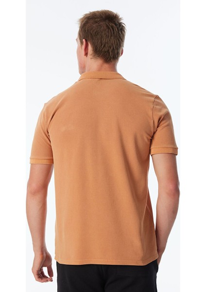 Açık Turuncu Erkek Polo Yaka Relaxed Polo T-Shirt J4SM-TST7232 indirimleri