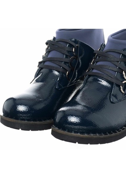 K406-3 Lacivert Büyük Numara Kadın Botları
