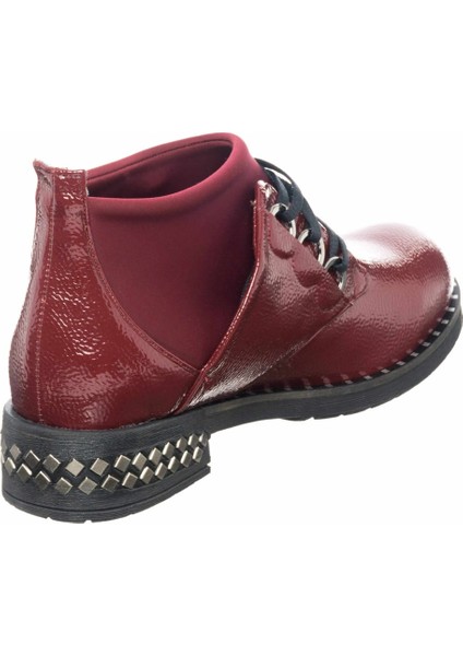 K406-2 Bordo Üst Kalite Büyük Numara Kadın Botları
