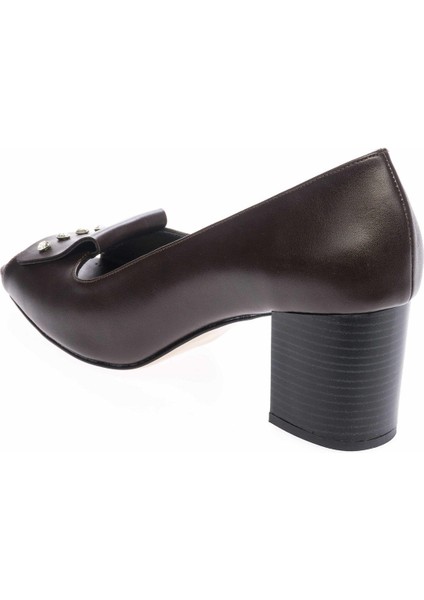 190318 Kahve Analin Büyük Numara Kadın Ayakkabı indirimleri