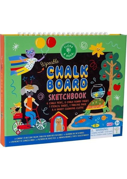 Floss & Rock Chalk Board Eskiz Kitabı / Pets *yeni*