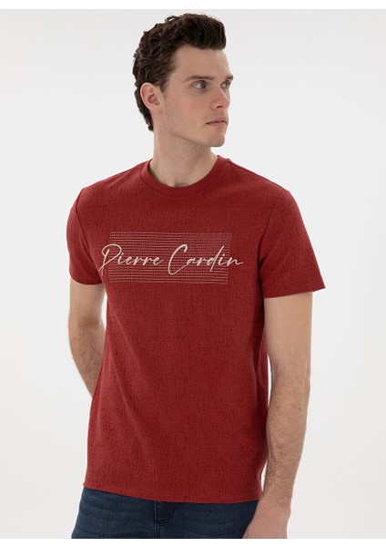 Kırmızı Erkek Slim Fit T-Shirt Varna modelleri