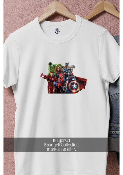 Oversize Marvel Avengers Illustration Tasarımlı Unisex T-Shirt fiyatları