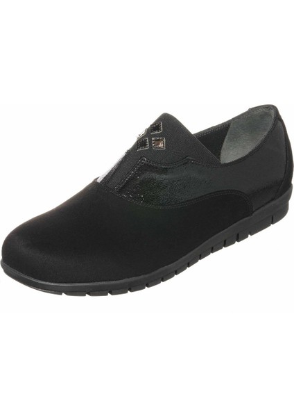 DRL7033 Siyah Süet Gündelik Rahat Geniş Kalıp 4 Mevsim Büyükl Numara Kadın Ayakkabısı fiyatları