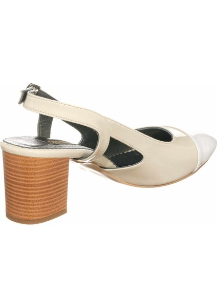 KDR2613 Bej Rugan Yazlık Kısa Topuk Büyük Numara Ayakkabı Rahat Şık Kalıp fırsatları