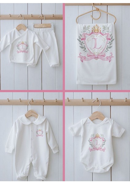 Organik 11'li Hastane Çıkışı - Pink Royal Series - L Harfi fiyatları