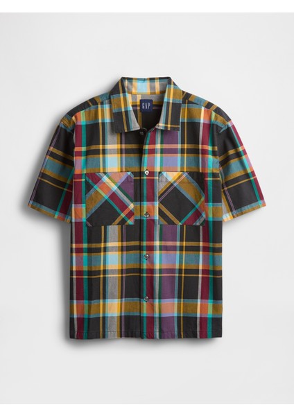 Erkek Siyah Kareli Oxford Gömlek fiyatları