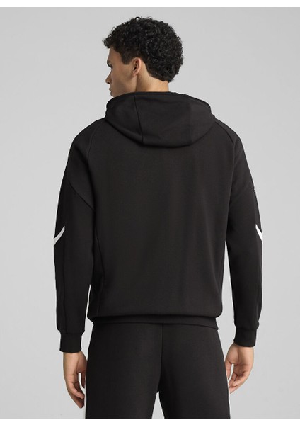 63061501 Bmw Mms Hooded Sweat Jacke Gri Kapüşon Yaka Regular Fit Erkek Zip Ceket
