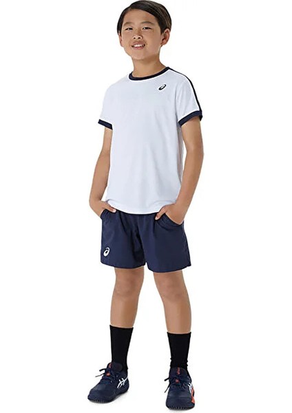 Beyaz Erkek Çocuk Çizgili T-Shirt 2044A044-101-BOYS Tennıs Ss Top