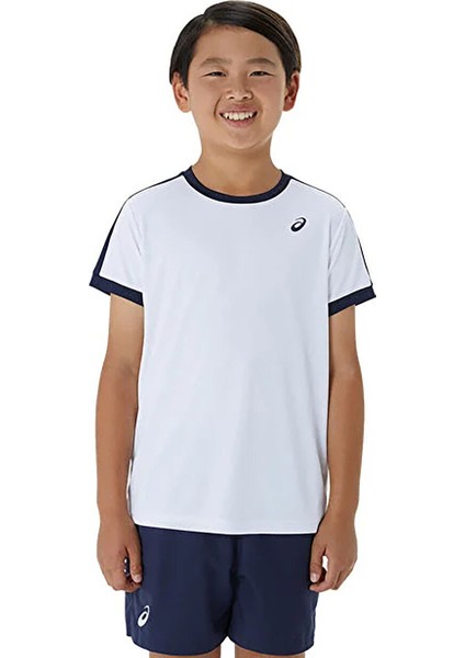 Beyaz Erkek Çocuk Çizgili T-Shirt 2044A044-101-BOYS Tennıs Ss Top fiyatları