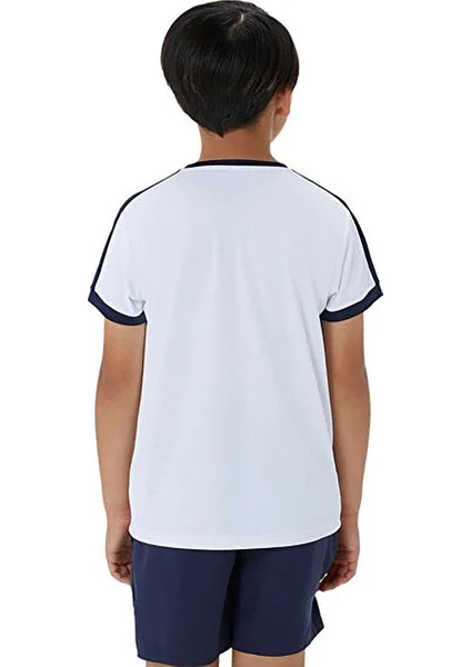 Beyaz Erkek Çocuk Çizgili T-Shirt 2044A044-101-BOYS Tennıs Ss Top indirimleri