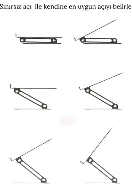 Basic2 Aluminyum Ergonomik Ayarlanabiliir Macbook Notebook Standı fırsatları