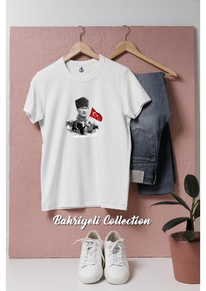 Oversize Mustafa Kemal Atatürk Tasarımlı Unisex T-Shirt