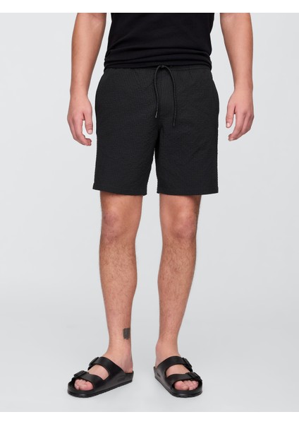 Erkek Siyah 6" Relaxed Seersucker Mayo modelleri