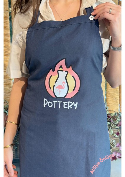 Renkli Stylish Atölye Önlüğü - Pottery Fire fiyatları