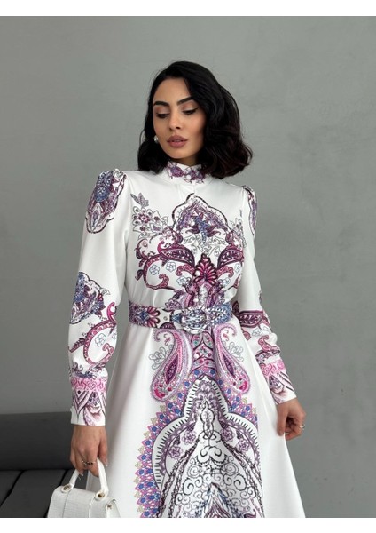 Atlas Kumaş Elbise (Kemer Dahildir) fiyatları