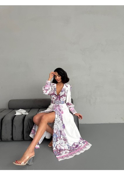 Atlas Kumaş Elbise (Kemer Dahildir) modelleri