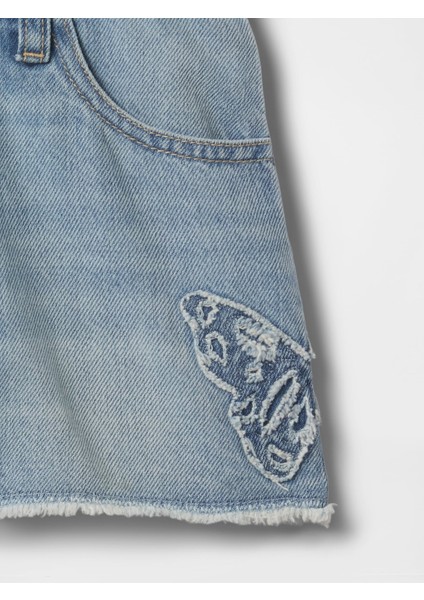 Kız Çocuk Mavi Low Rise Stride Denim Şort fiyatları