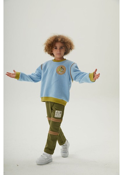 2'si Bir Arada Dönüşebilir Çocuk Sweatshirt & Süveter