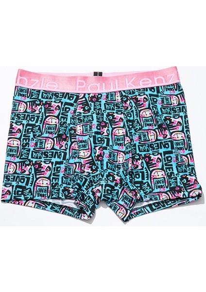 Unique Effect Desenli Erkek Boxer - Love Bunny