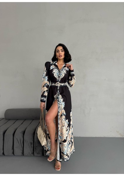 Atlas Kumaş Elbise (Kemer Dahildir) modelleri