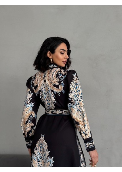 Atlas Kumaş Elbise (Kemer Dahildir) fırsatları