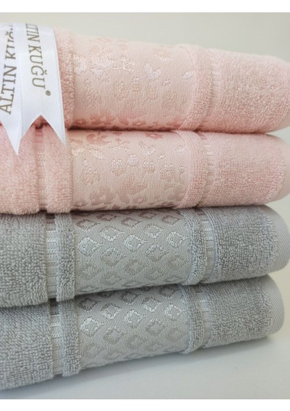Camellia Havlu 4'lü- Gri Pembe fiyatları