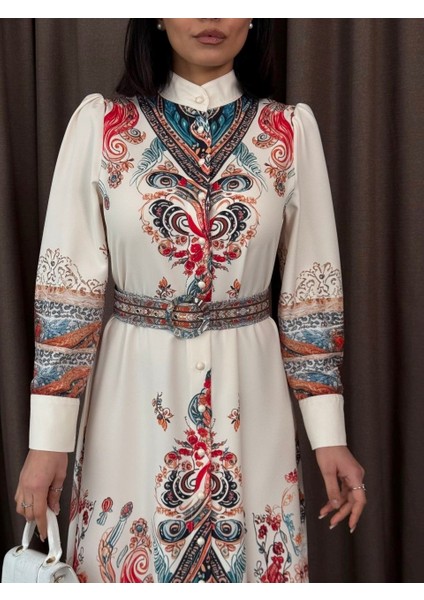 Atlas Kumaş Elbise (Kemer Dahildir) modelleri