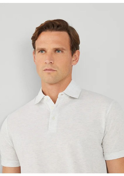 Beyaz Erkek Slim Fit Polo T-Shirt HM563275 fiyatları
