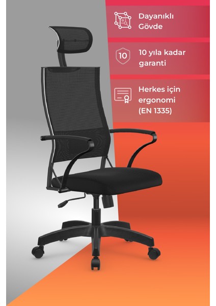 Ergolife Sit Air-180 Ergonomik Yönetici Koltuğu / Ofis Sandalyesi - 574.61.40.222