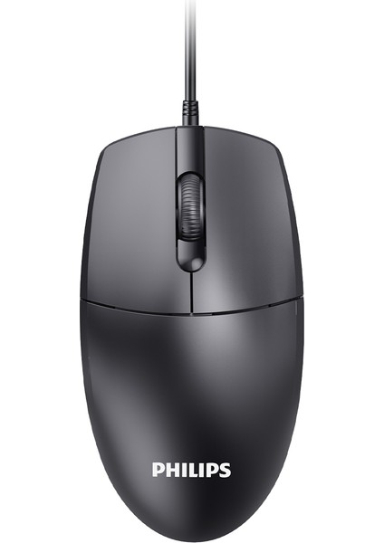 Philips SPK7247 USB Kablolu 1200DPI 3 Tuşlu Optik Mouse Siyah