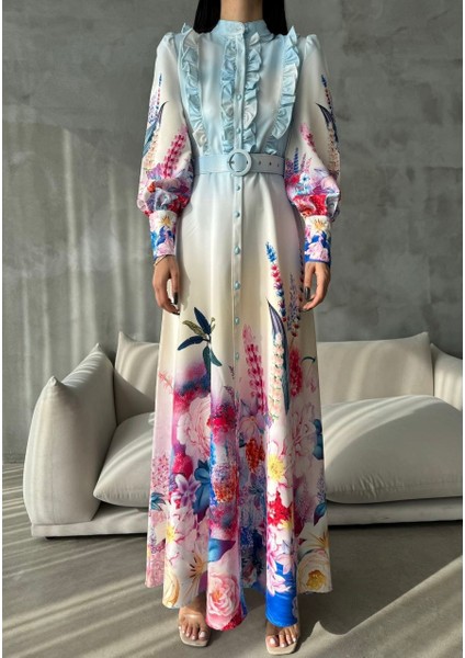 Atlas Kumaş Elbise (Kemer Dahildir) fiyatları