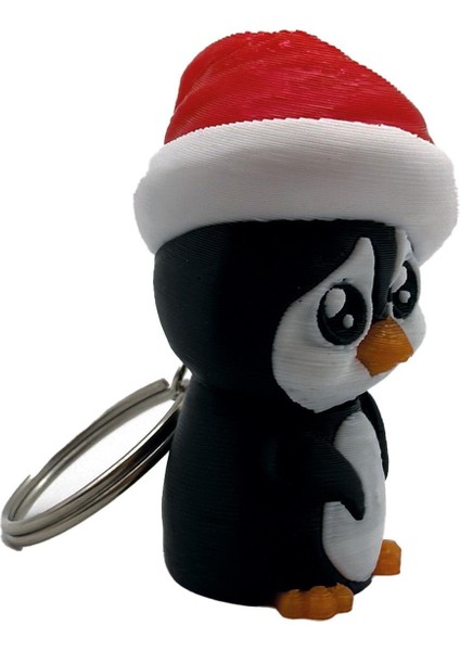 Sevimli Yılbaşı Şapkası Takmış Penguen Anahtarlık fiyatları