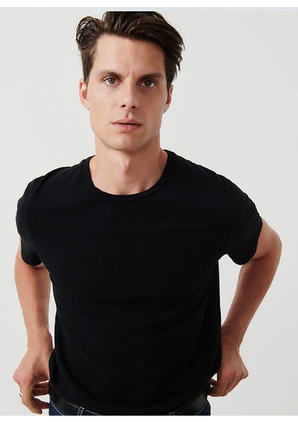 Siyah Erkek Standart T-Shirt MBYSA18BE25NOIR fiyatları