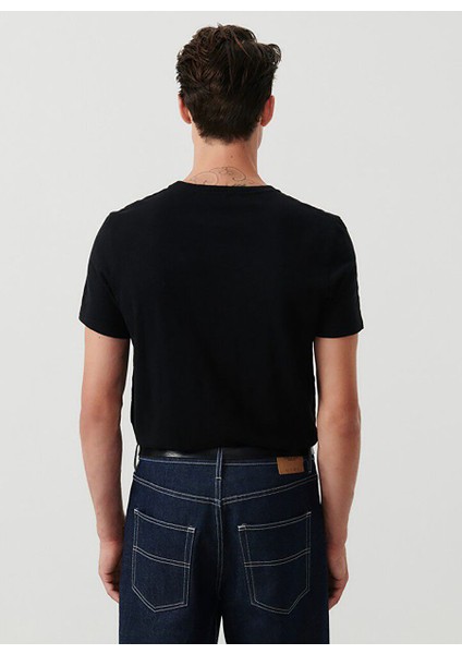 Siyah Erkek Standart T-Shirt MBYSA18BE25NOIR fırsatları