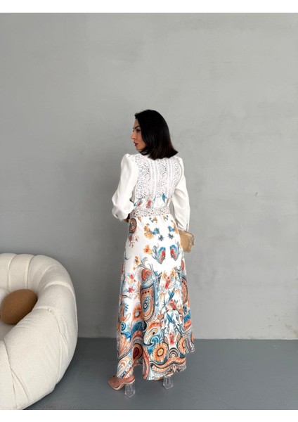 Atlas Kumaş Elbise (Kemer Dahildir) fırsatları