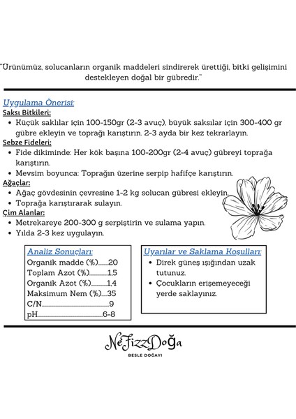 %100 Doğal Solucan Gübresi - 10 Litre (Elit) fırsatları