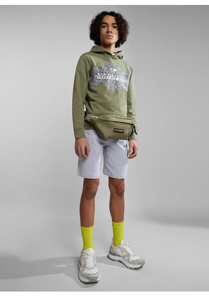 Yeşil Erkek Çocuk Kapüşonlu Uzun Kollu Sweatshirt NP0A4GXDGAE1 K B-Pınzon fiyatları