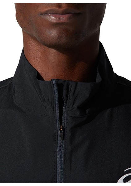 2011C344-001 Core Jacket Beyaz Erkek Dik Yaka Normal Kalıp Zip Ceket