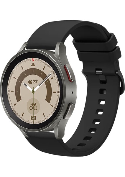 Samsung Galaxy Watch 4 5 5pro 6 7 FE 40mm ve 44mm ile Uyumlu Kordon Jel Silikon Tokalı Kayış