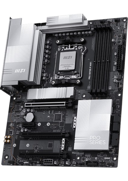 Msı Pro X870E-P Wıfı Am5 Ddr5 8200MHZ(OC) 3x M.2 Usb4 Gbps HDMI 5g Lan Wıfı 7 Rgb Atx
