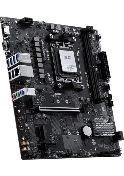 Msı Pro B840M-B Am5 Ddr5 8000MHZ(OC) HDMI ,vga,2x M.2 USB 5 Gbs 2.5g Lan Matx