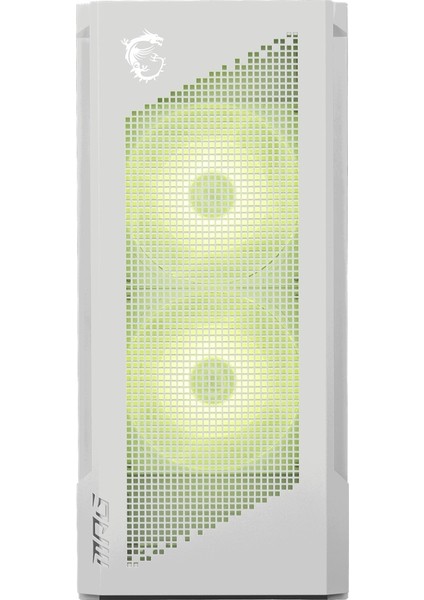 Msı Mpg Velox 300R Aırflow Pz Whıte Temperli Cam 2 x 120MM Argb 1xx 120 mm Fan E-Atx Gaming Bilgisayar Kasası