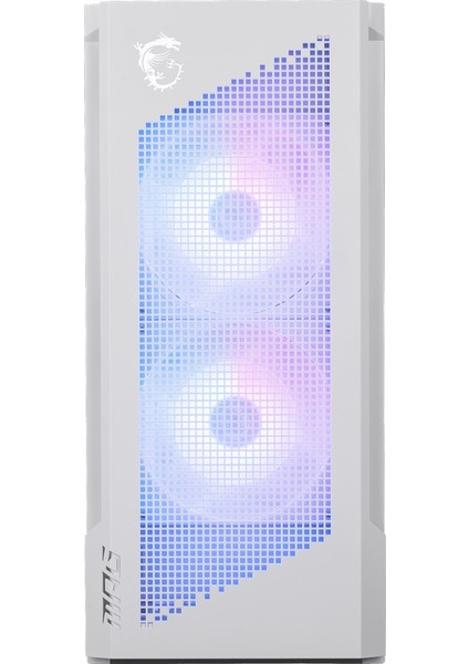 Msı Mpg Velox 300R Aırflow Pz Whıte Temperli Cam 2 x 120MM Argb 1xx 120 mm Fan E-Atx Gaming Bilgisayar Kasası