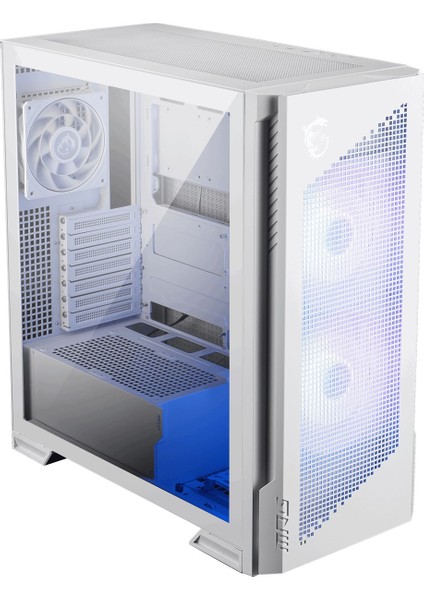 Msı Mpg Velox 300R Aırflow Pz Whıte Temperli Cam 2 x 120MM Argb 1xx 120 mm Fan E-Atx Gaming Bilgisayar Kasası