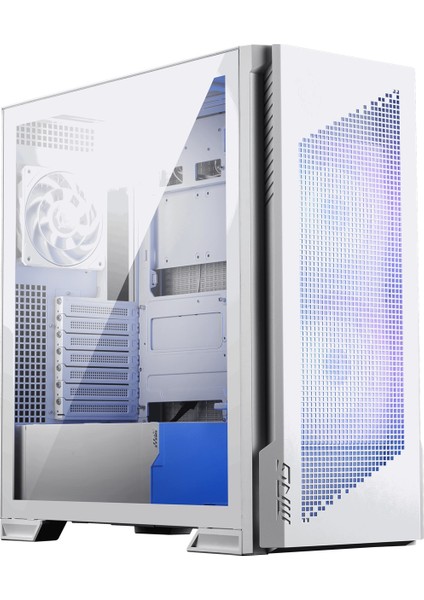 Msı Mpg Velox 300R Aırflow Pz Whıte Temperli Cam 2 x 120MM Argb 1xx 120 mm Fan E-Atx Gaming Bilgisayar Kasası
